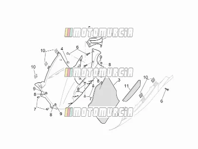 Central Body - Rh Fairings