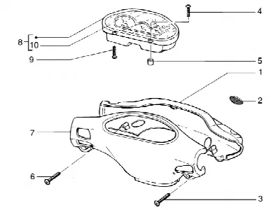 Contachilometri km.-coprimanubrio
