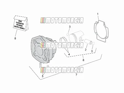 Cylindre avec piston