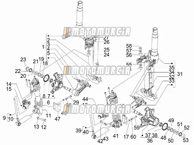 Composants de la fourche (mingxing)
