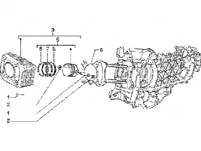 Cilinder-zuiger-polspen, assy
