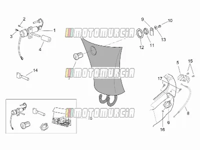 Sticker en hardwarekit voor slot
