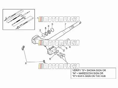 Fourche avant - base de potence