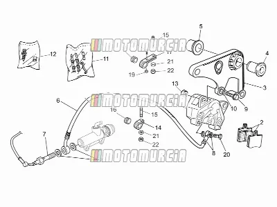 Bremssattel hinten