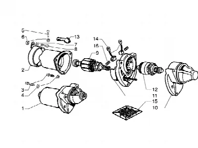 Démarreur du moteur