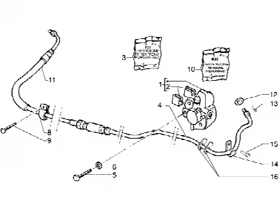 Bremssattel hinten