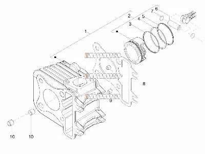 Cylinder-piston-wrist Pin Unit