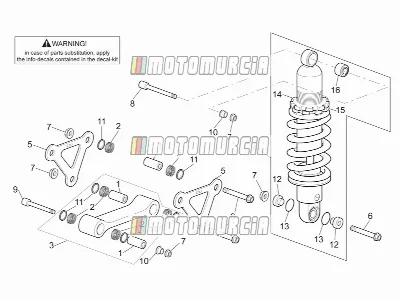 Connecting Rod - Rear Shock Abs.