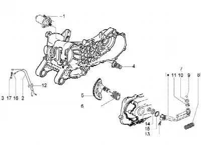 Levier de d?marrage du moteur