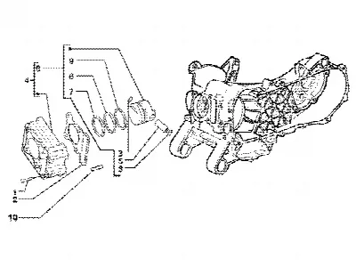 Cilinder-zuiger-polspen, assy