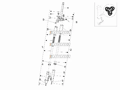 Composants de la fourche (dessus Wuxi)