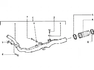 Tube de refroidissement par courroie-tube d'admission