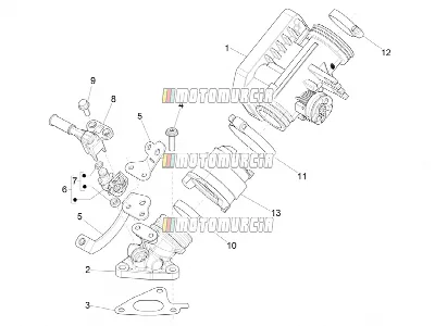 Corps de papillon - injecteur - joint d'induction