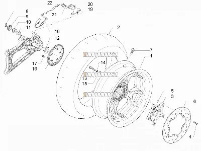 Roue arrière