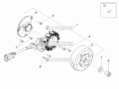 CDI magnete assy/unità di accensione