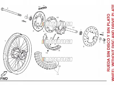 Roue arrière