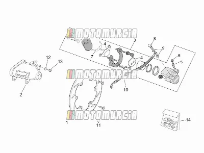 Bremssattel hinten