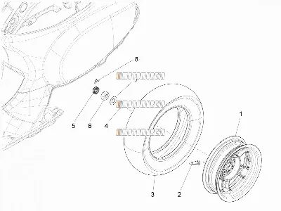 Roue arrière