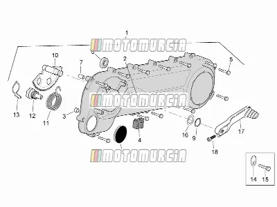 Moteur » couvercle de transmission