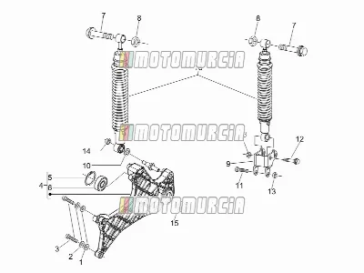 Suspension arrière - amortisseur(s)