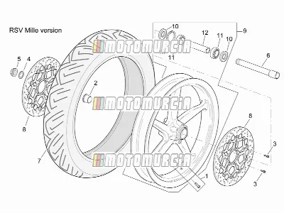 Front Wheel Rsv Mille Version
