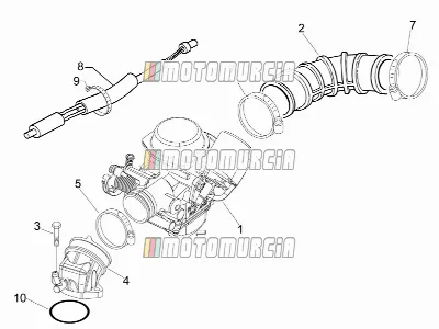 Carburateur, montage - verbindingspijp