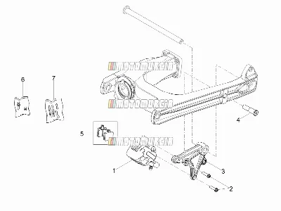 Bremssattel hinten