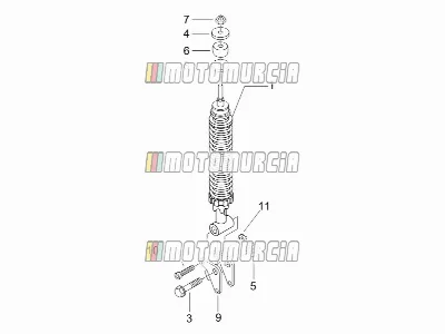 Suspension arrière - amortisseur(s)