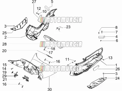 Cache central - repose-pieds