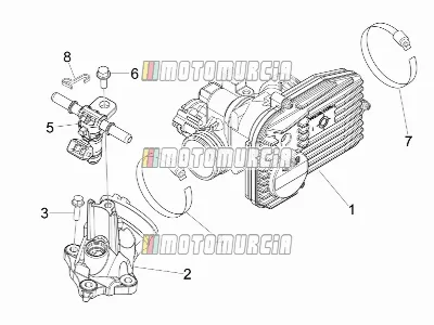 Corps de papillon - injecteur - joint d'induction