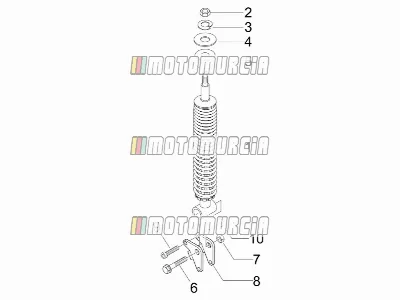 Suspension arrière - amortisseur(s)