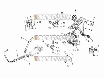Bremssattel hinten