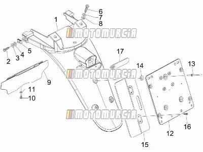 Hintere Abdeckung - Spritzschutz