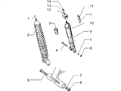 Stoßdämpfer hinten