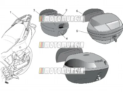 Acc.-top/cases, valises latérales ii