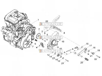 Levier de pièce de finition du moteur