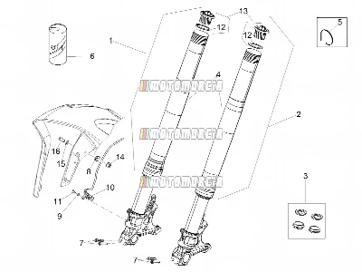Fourche avant Ohlins