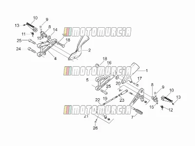 Vordere Fußstützen