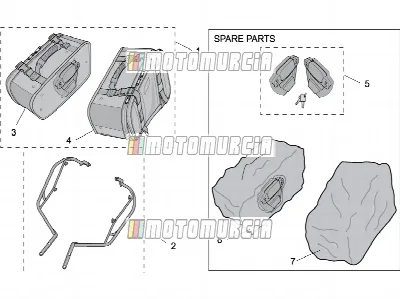 Acc.-top/cases, valises latérales i