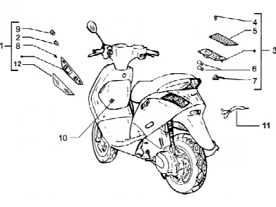 Vorderer und hinterer Blinker