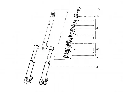 Roulement de direction, chenilles ? billes-fourche avant