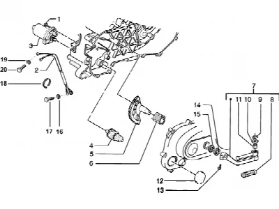 Levier de d?marrage du moteur