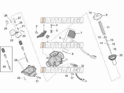 Carburateur - componenten