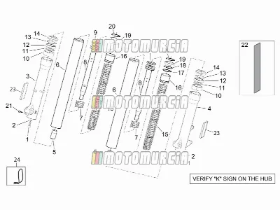 Cadre » fourche avant Kaifa - moyeux, manchons