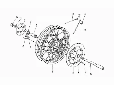 Roue arrière