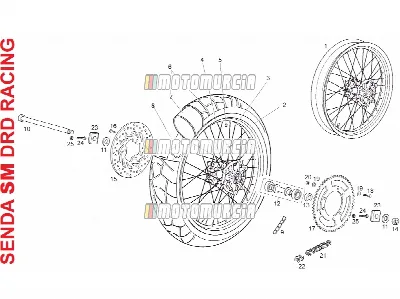 Roue arrière