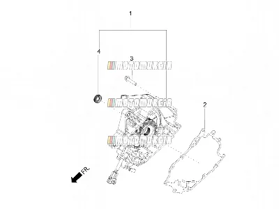Couvercle du magnéto du volant moteur