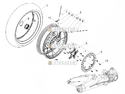 Roue arrière