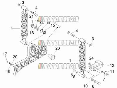 Suspension arrière - amortisseur(s)