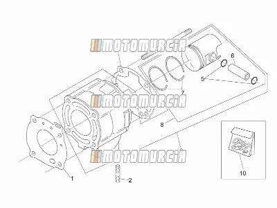 Cilinder met zuiger